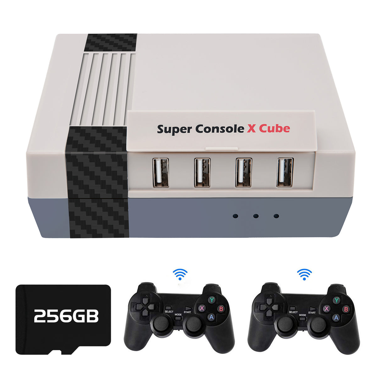 ゲーム機の本体とカセット３個 z657-1.jpg