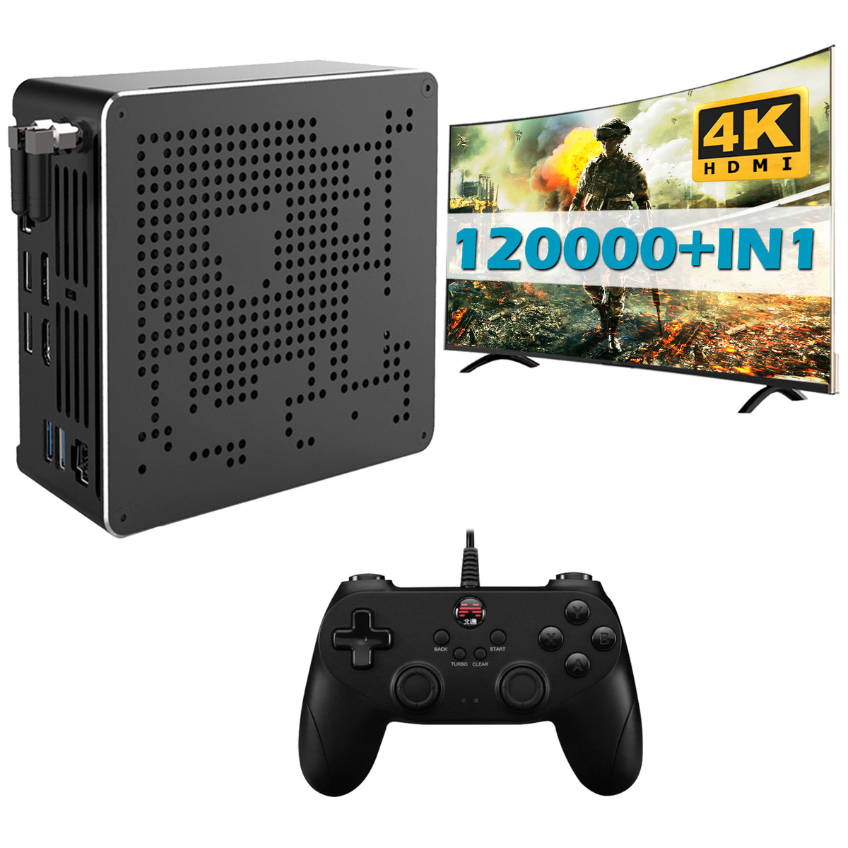 [日本公式]Super Console X Mini PC レトロゲーム機とWindowsミニPC 2 in 1 （63000ゲーム収録済）小型パソコン