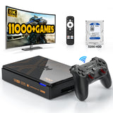 Kinhank Super Console X5 PRO レトロゲーム機、16000 以上のゲーム内蔵、Android 12.0 TV システム、8K UHD 出力、WI-FI 5、BT 5.0、SATA 3.1、1000Mbps (RJ45 )インターネット、T3 ワイヤレス コントローラー付き